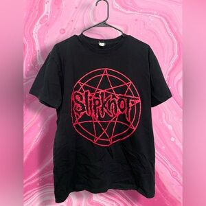 Slipknot Red Pentagram‎ Graphic T-Shirt | Black | Size M/L